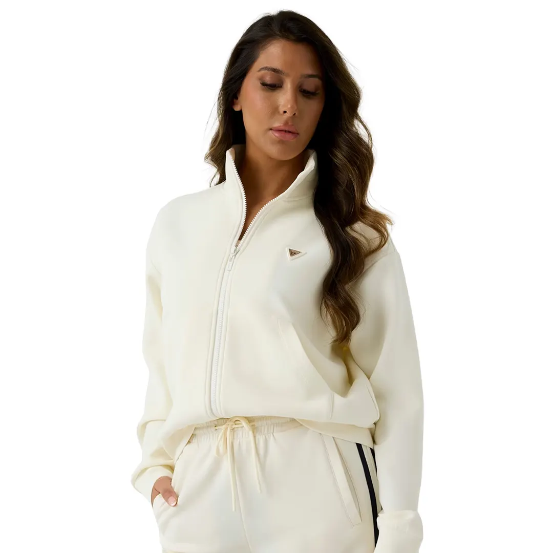 Felpa Collo Alto Zip Donna