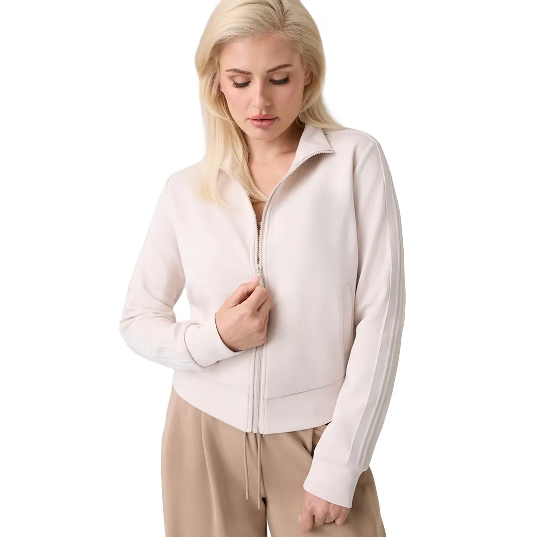 Felpa Collo Alto Zip Donna