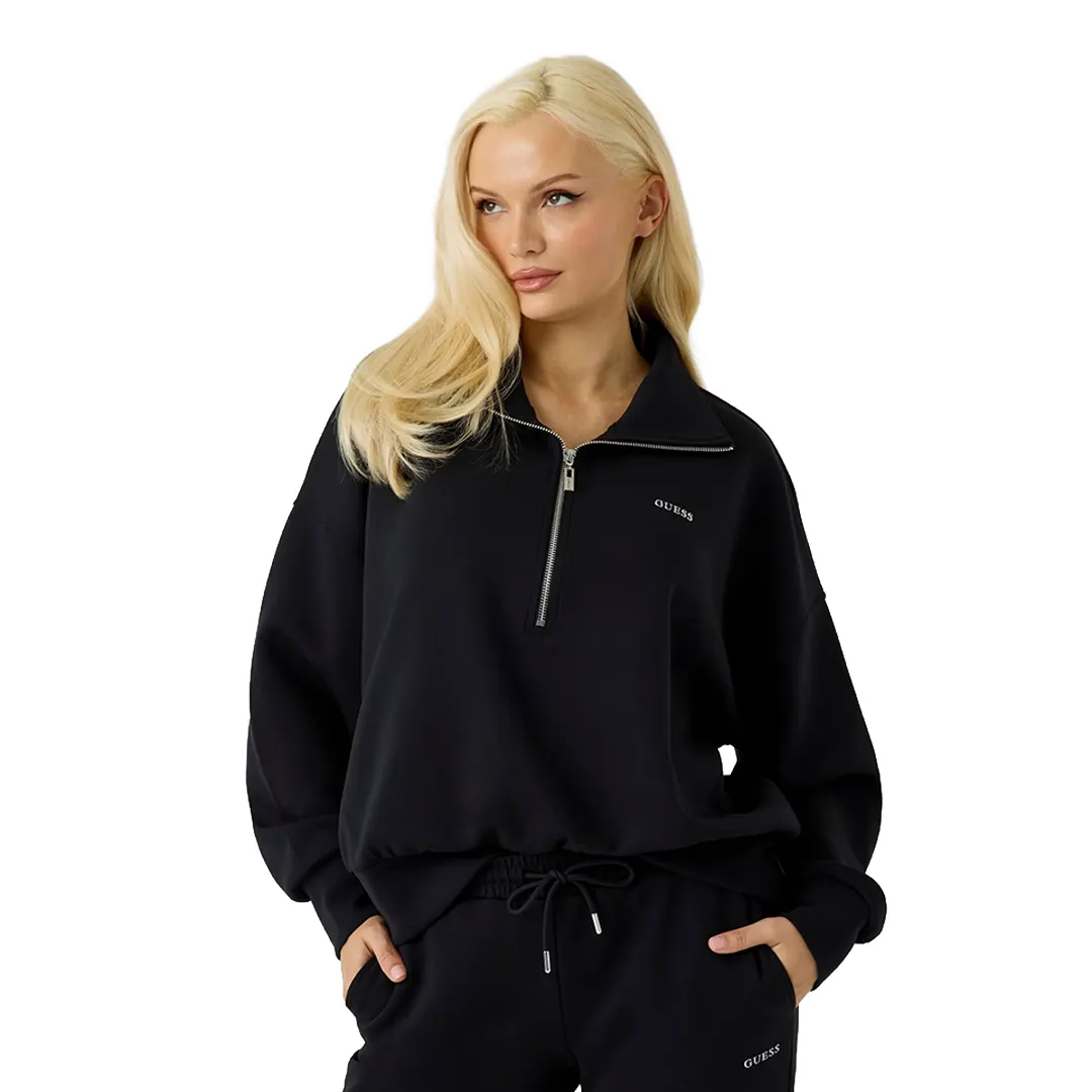 Felpa Mezza Zip Donna