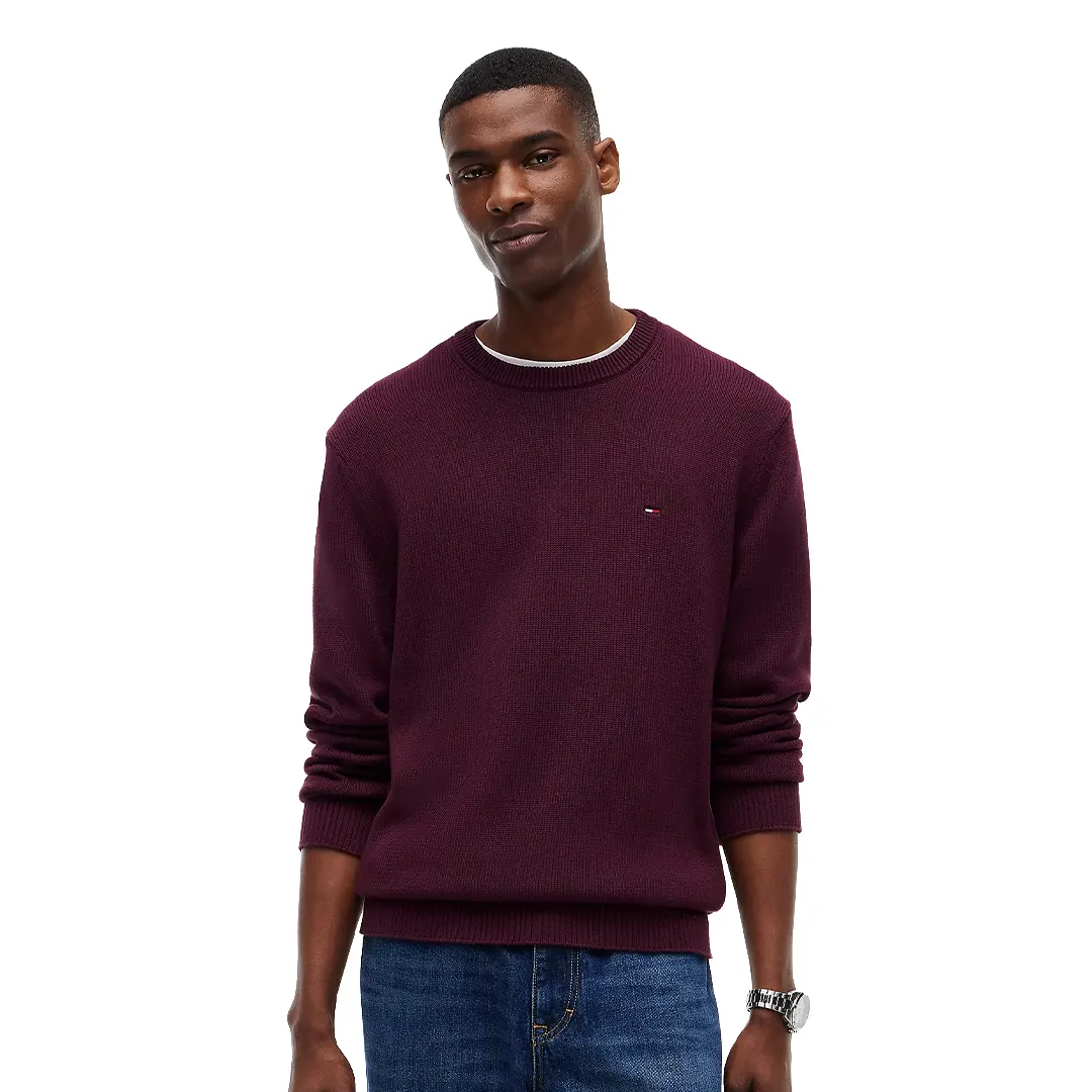 Maglione In Cotone - Bordeaux - S