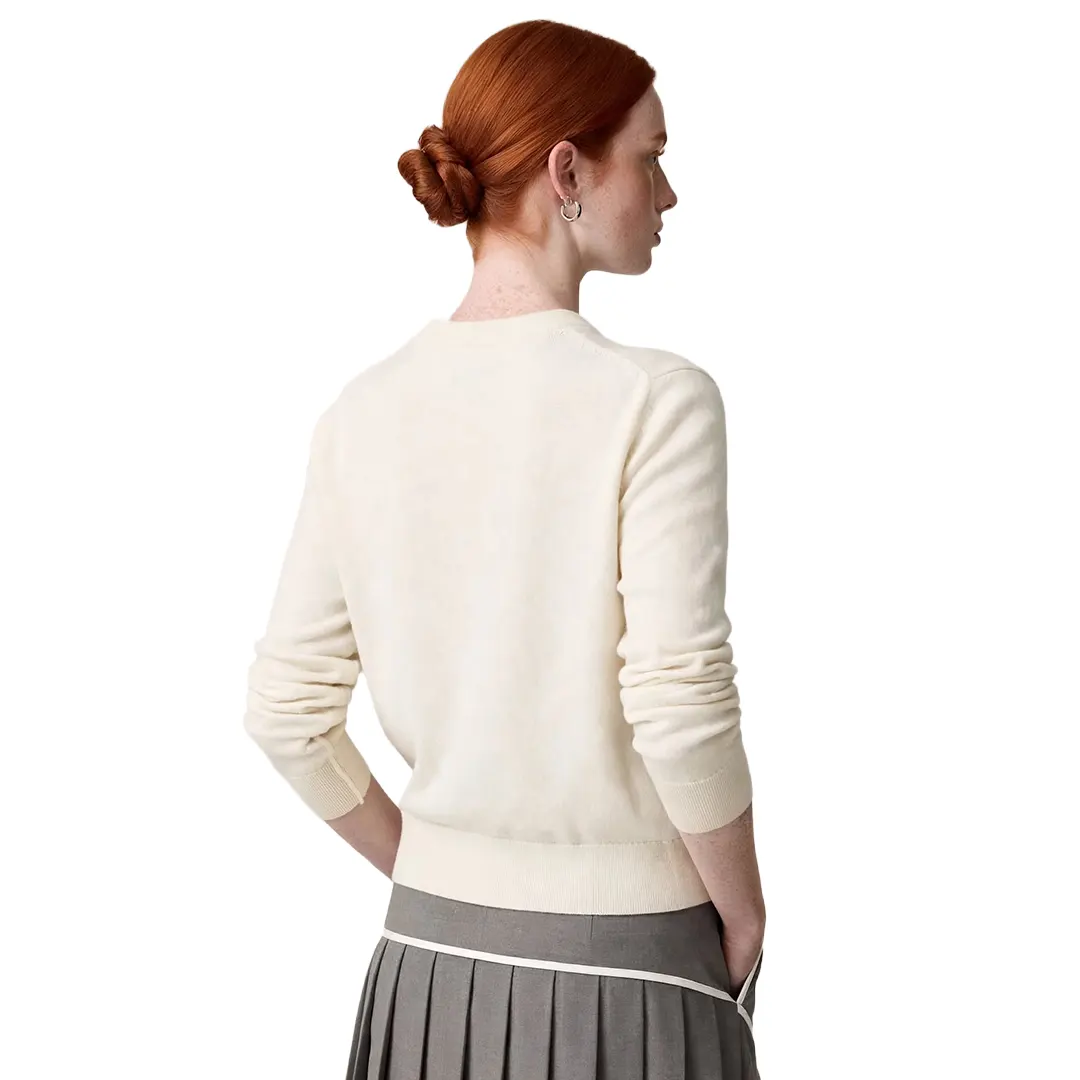 Maglia Misto Lana Donna - Off White - XS