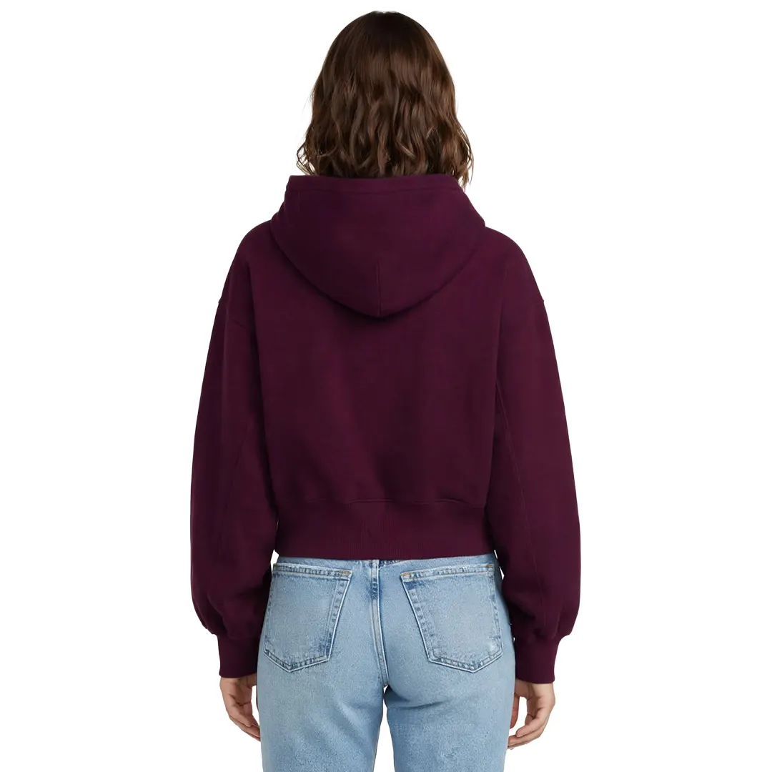 Felpa Cappuccio Donna - Bordeaux Calypso - XS