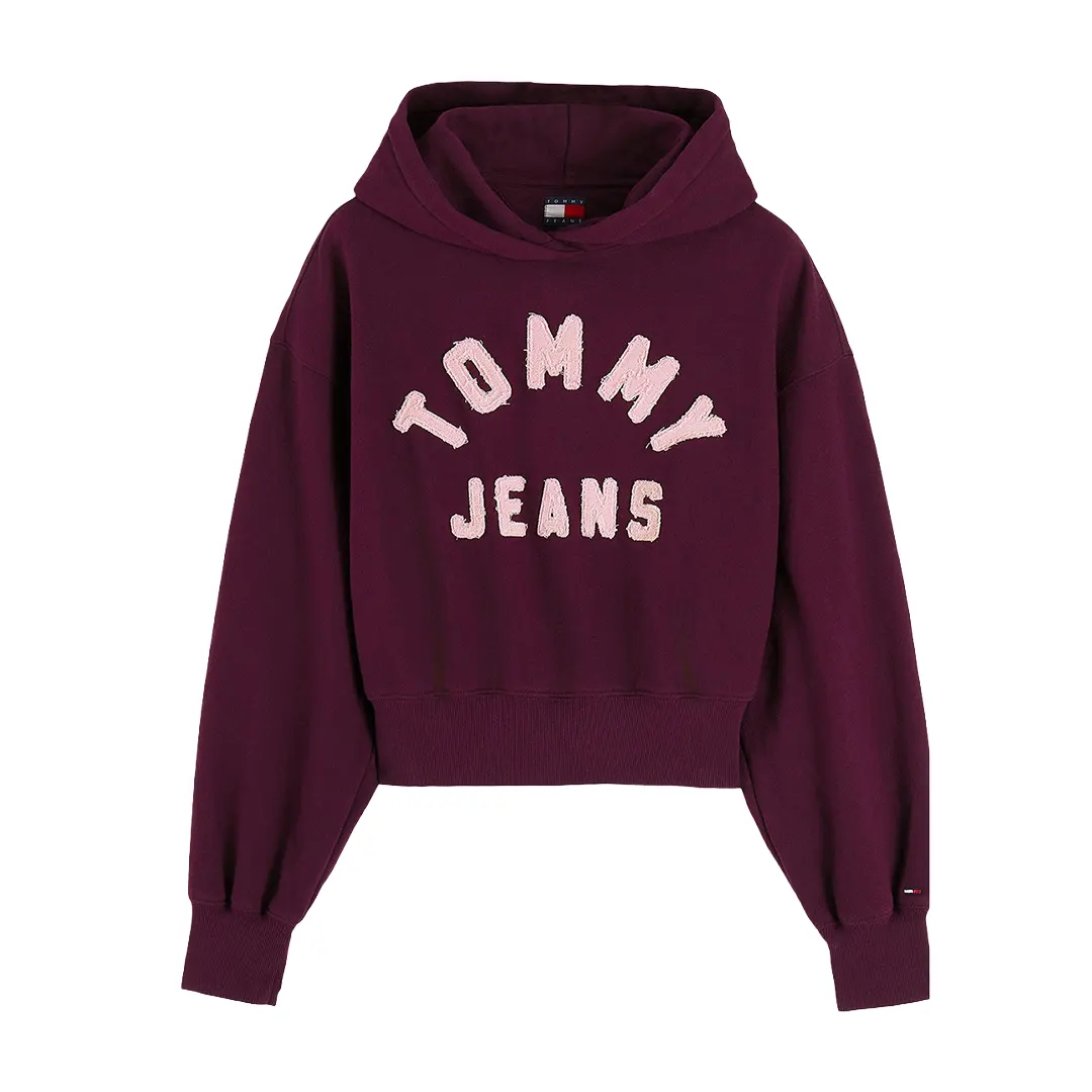 Felpa Cappuccio Donna - Bordeaux Calypso - XS