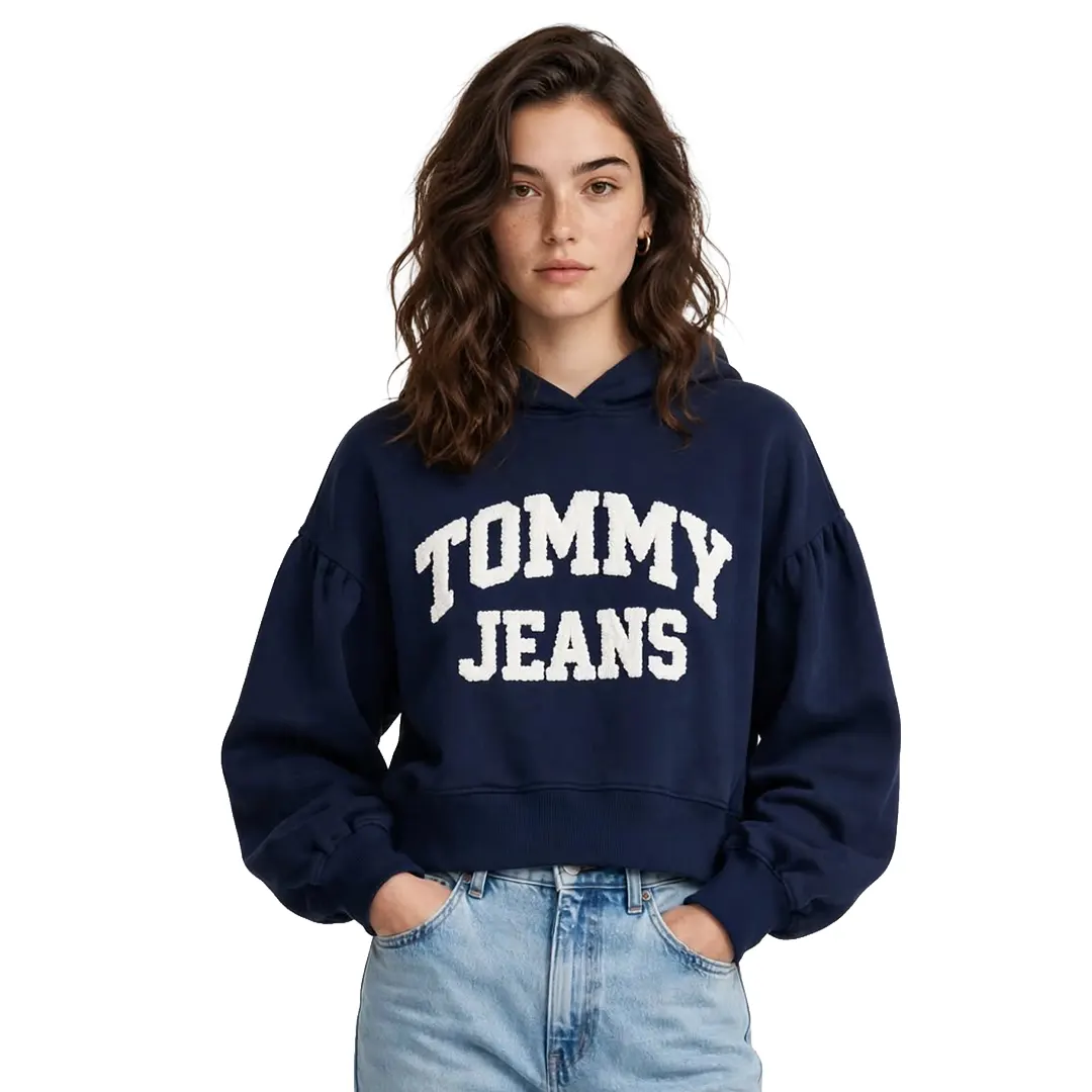 Felpa Cappuccio Donna - Blu Scuro - S