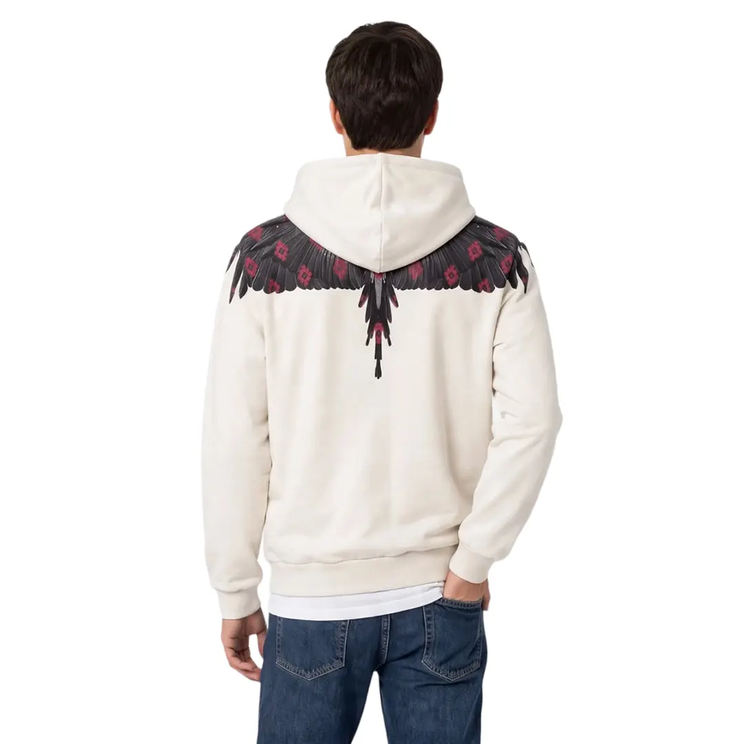 Felpa Cappuccio Garzata - Crema - XS