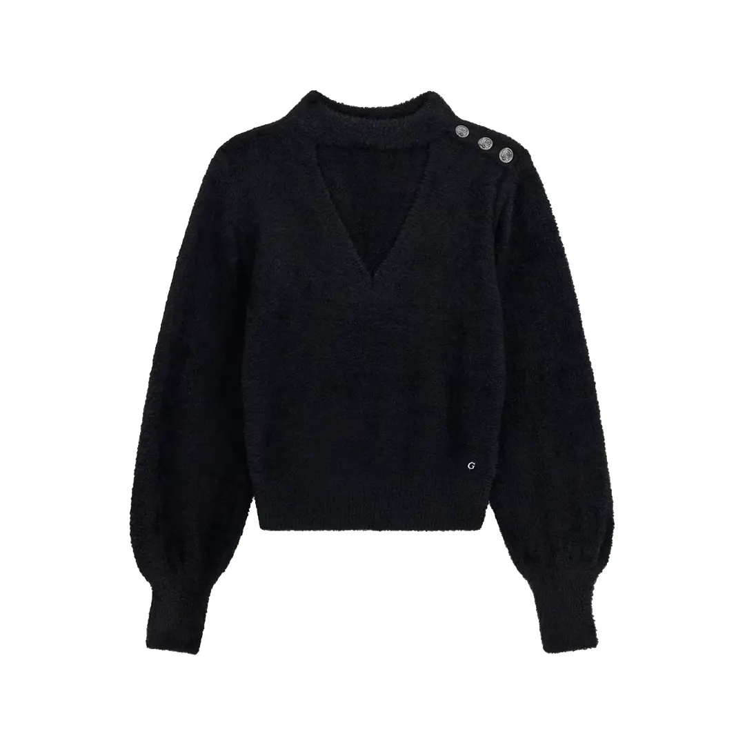 Maglia Girocollo Donna - Nero - XS