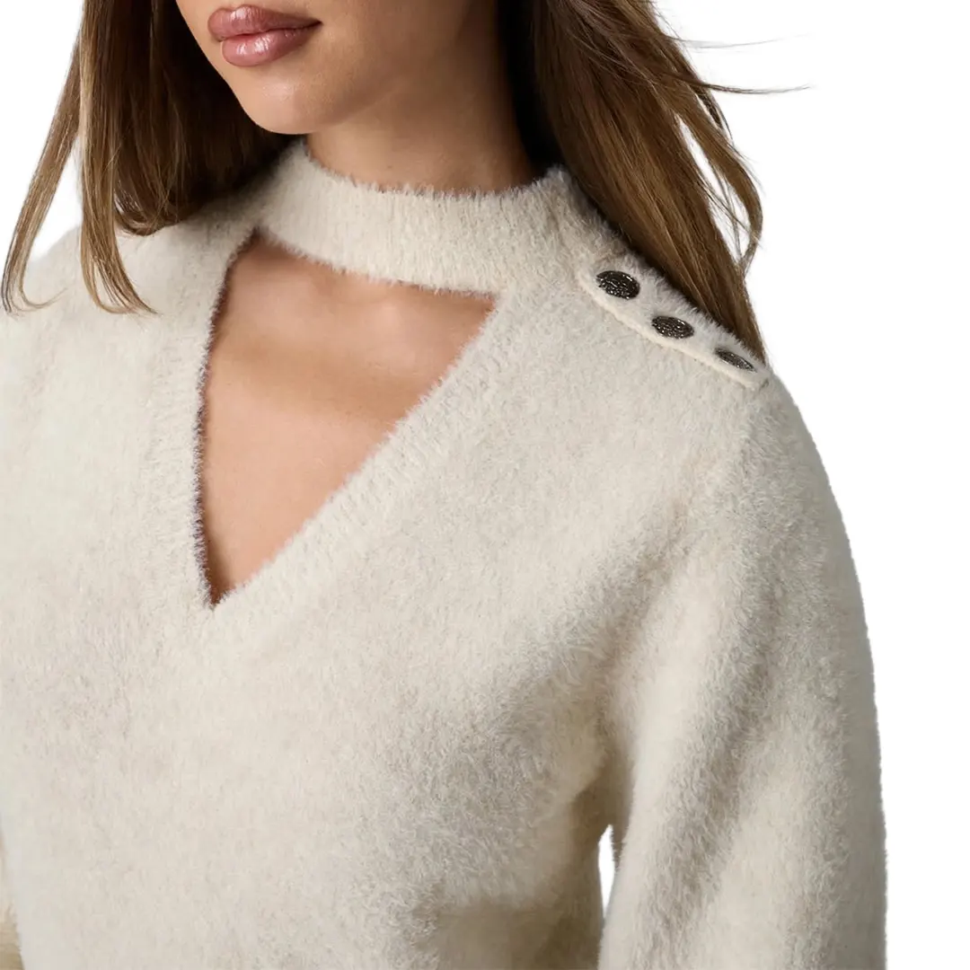 Maglia Girocollo Donna - Panna - XS