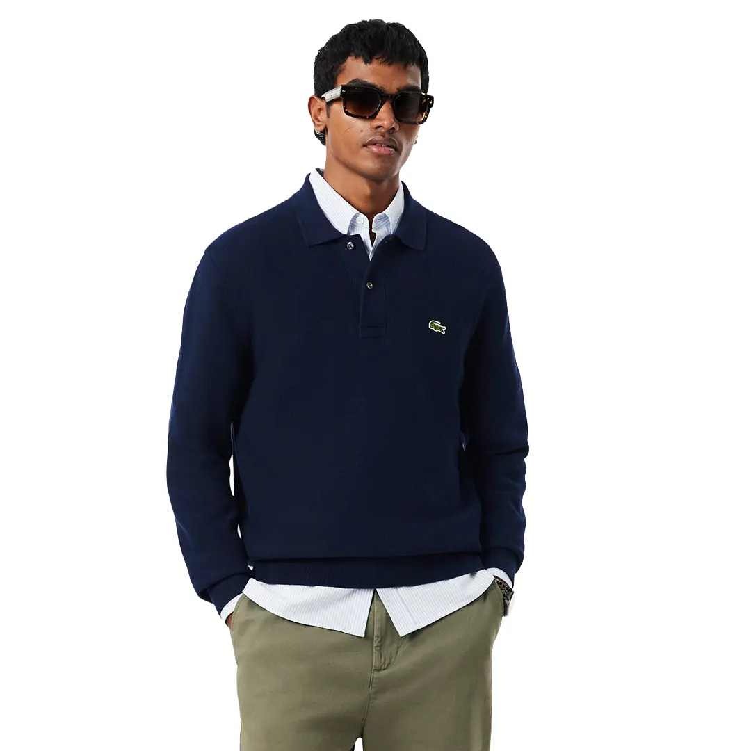 Polo Manica Lunga - Navy 166 - 3/S