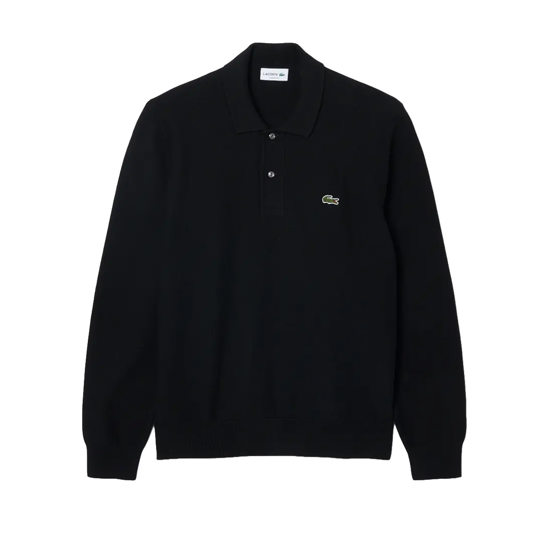 Polo Manica Lunga - Nero 031 - 3/S