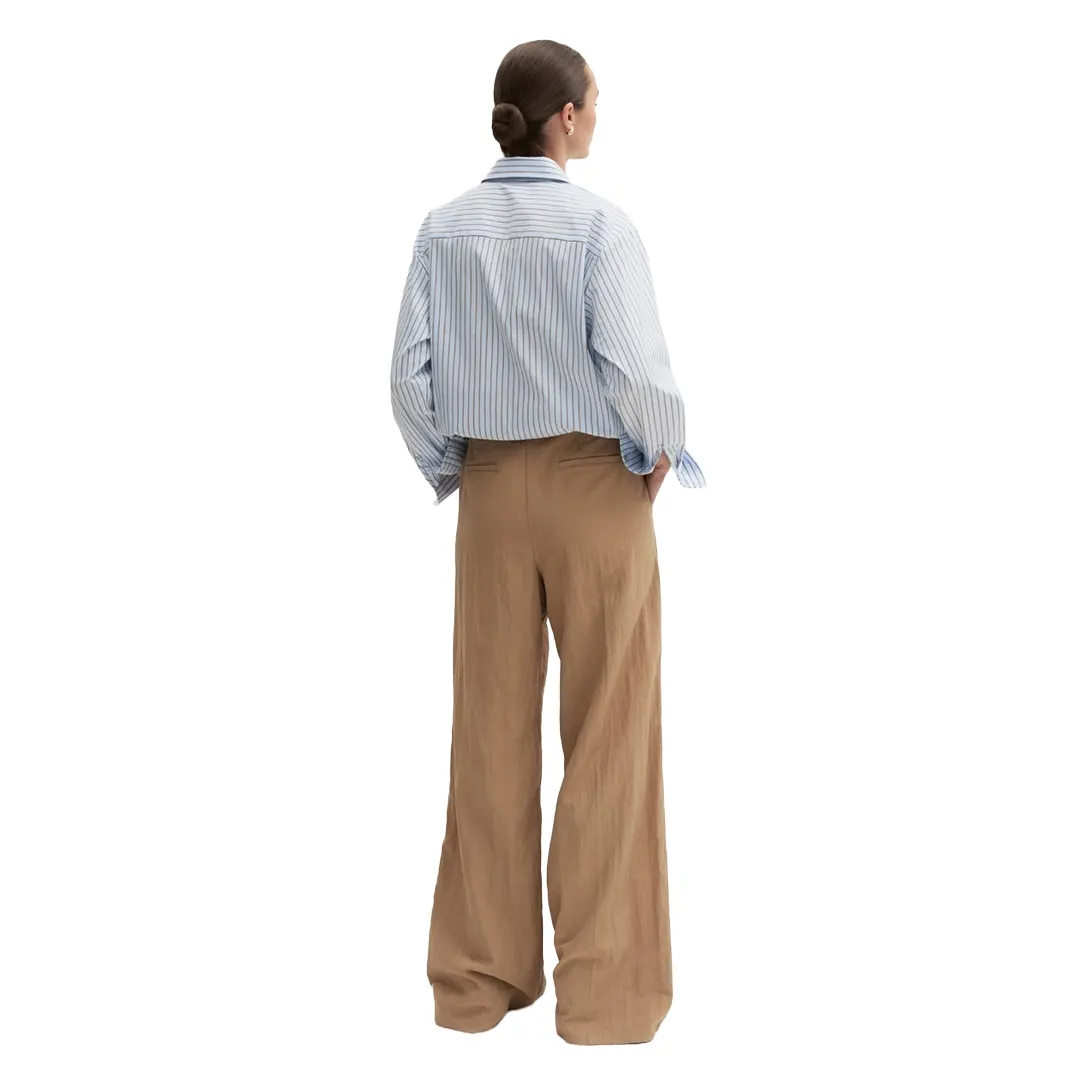 Pantalone Wide Leg Donna - Naturale - 28/42