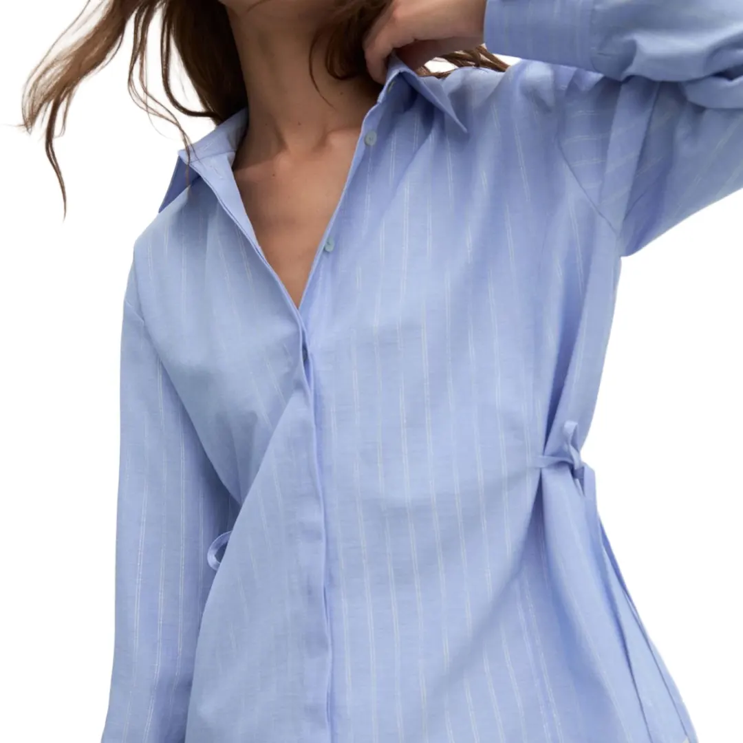 Camicia Over Donna - Azzurro - 28/42