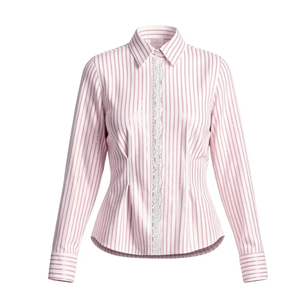 Camicia Pince Donna - Rosa - 28/42