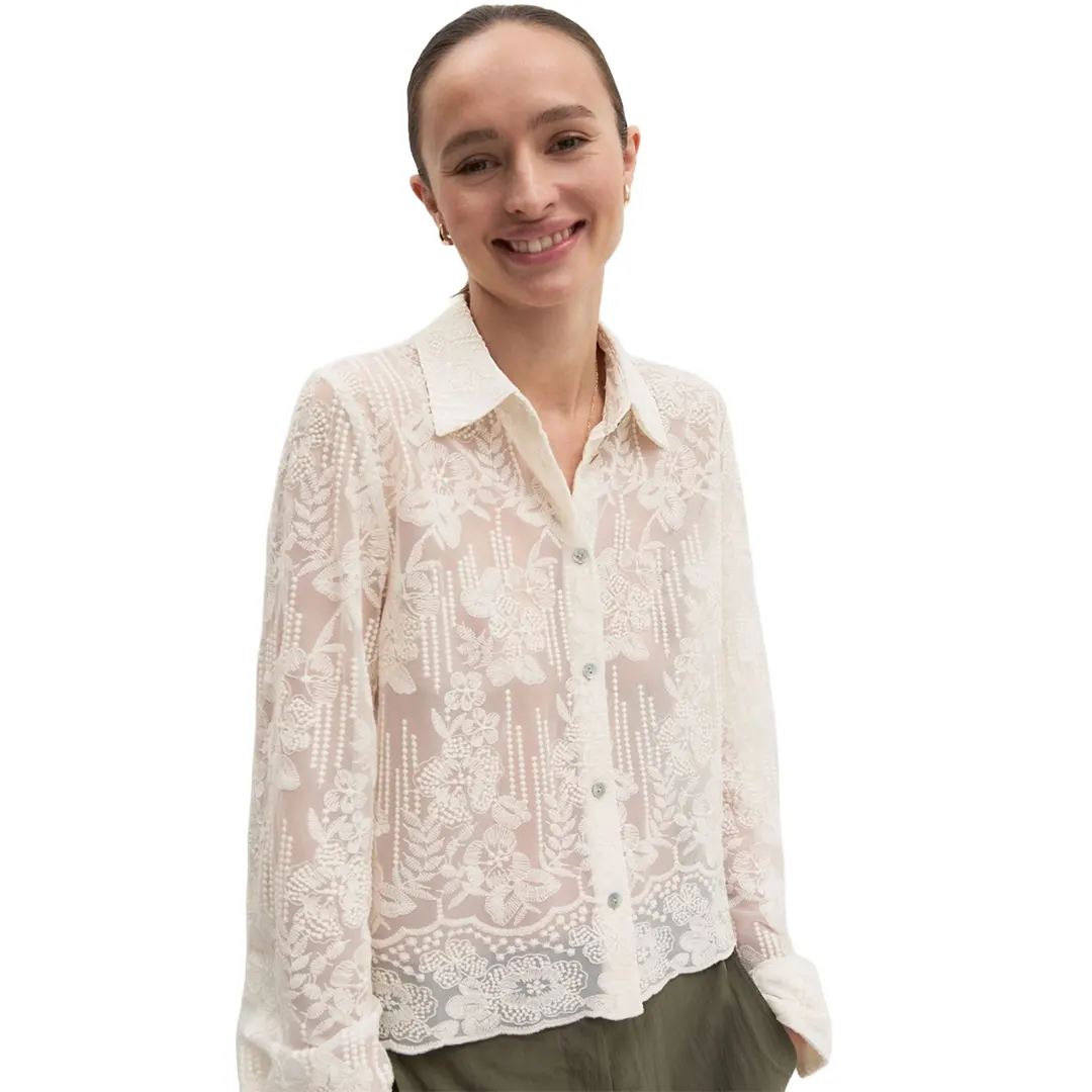 Camicia Cropped Tulle Donna