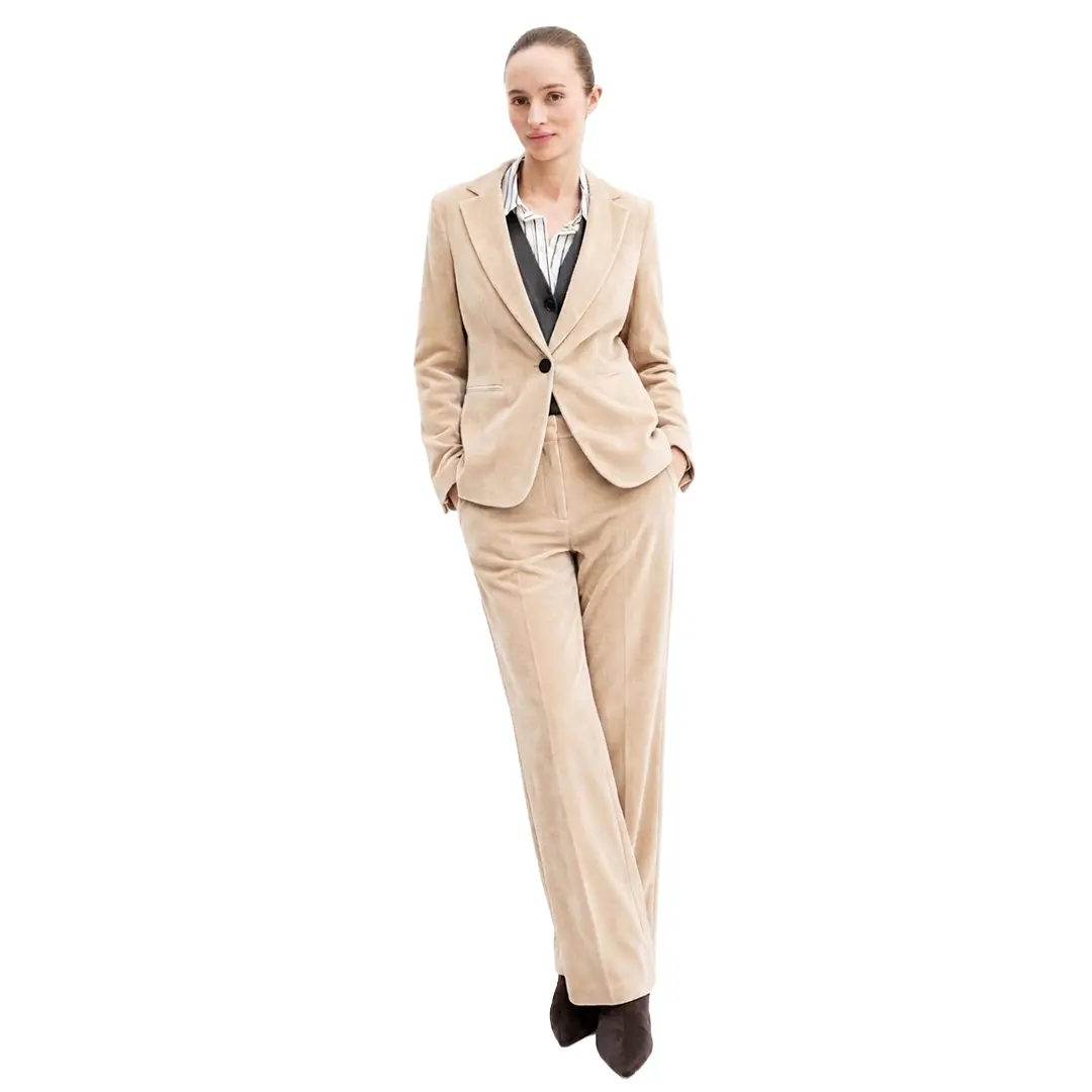 Giacca Velluto Donna - Sabbia - 26/40