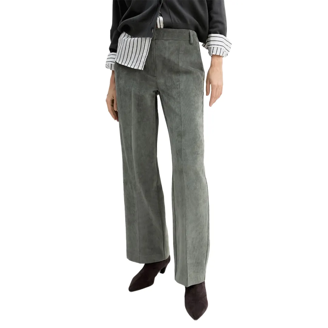 Pantalone Velluto Donna - Verde Scuro - 28/42