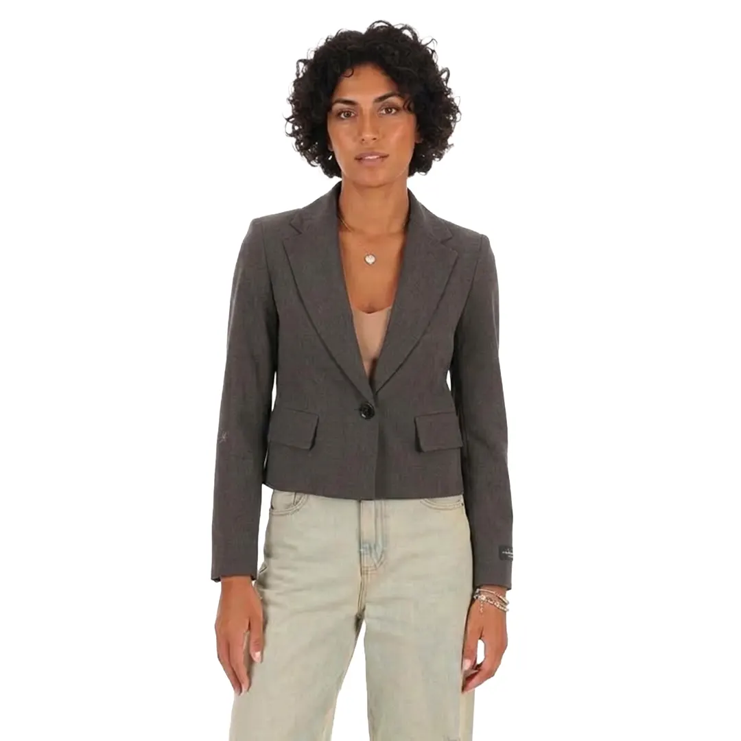 Giacca Crop Donna - Grigio - 26/40