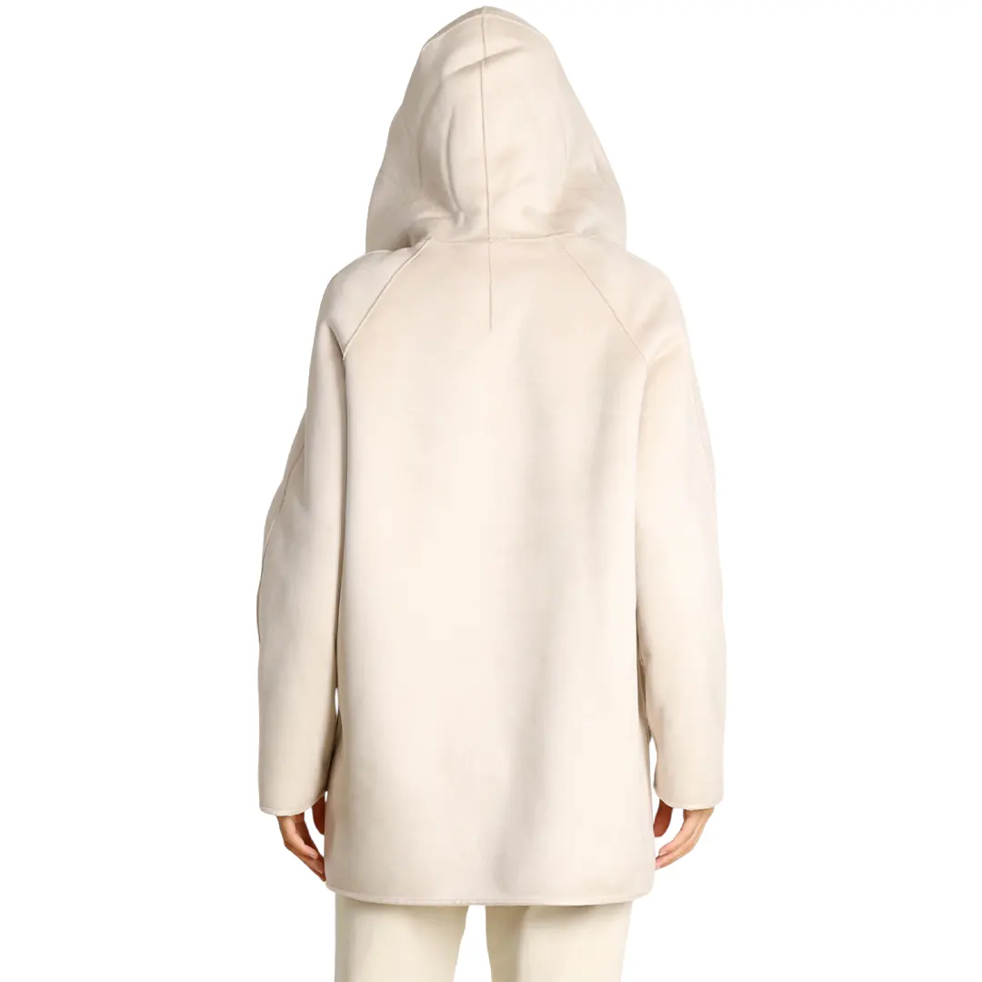 Cappotto Montone Cappuccio Donna - Sabbia - 28/42