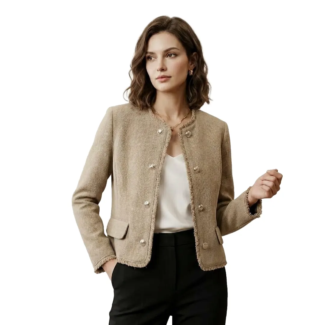Giacca Velluto Crop Donna