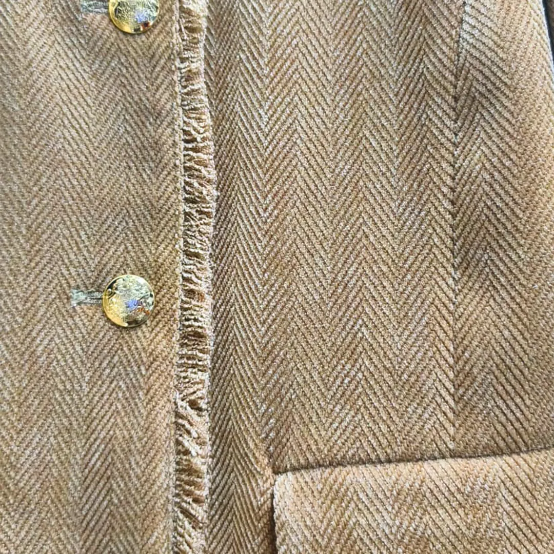 Giacca Velluto Crop Donna - Beige - 28/42