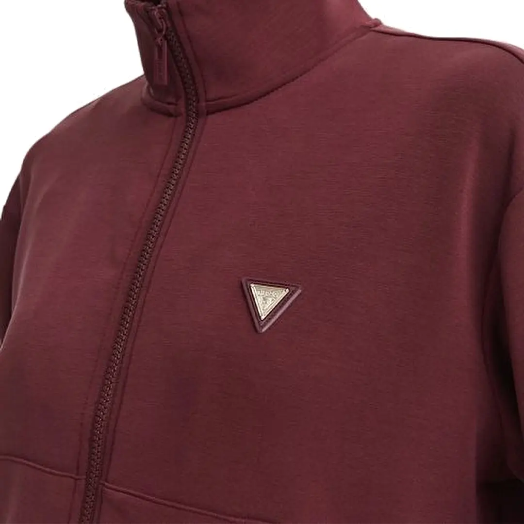 Felpa Zip Donna - Vino - S