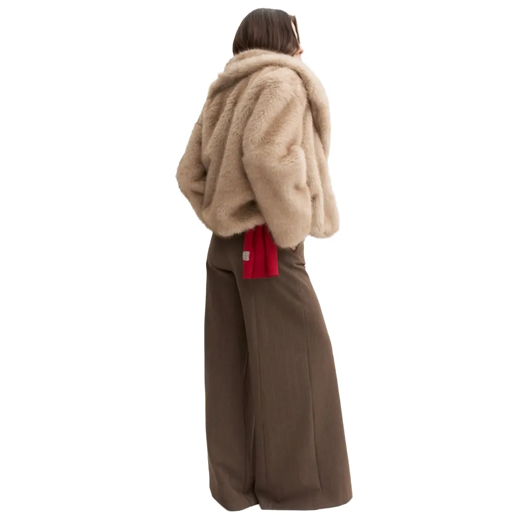 Pantalone Ampio Donna - Marrone - 24/38