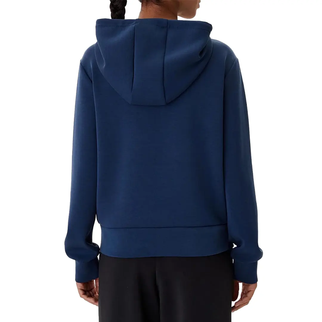 Felpa Cappuccio Zip Donna - Blu - XS