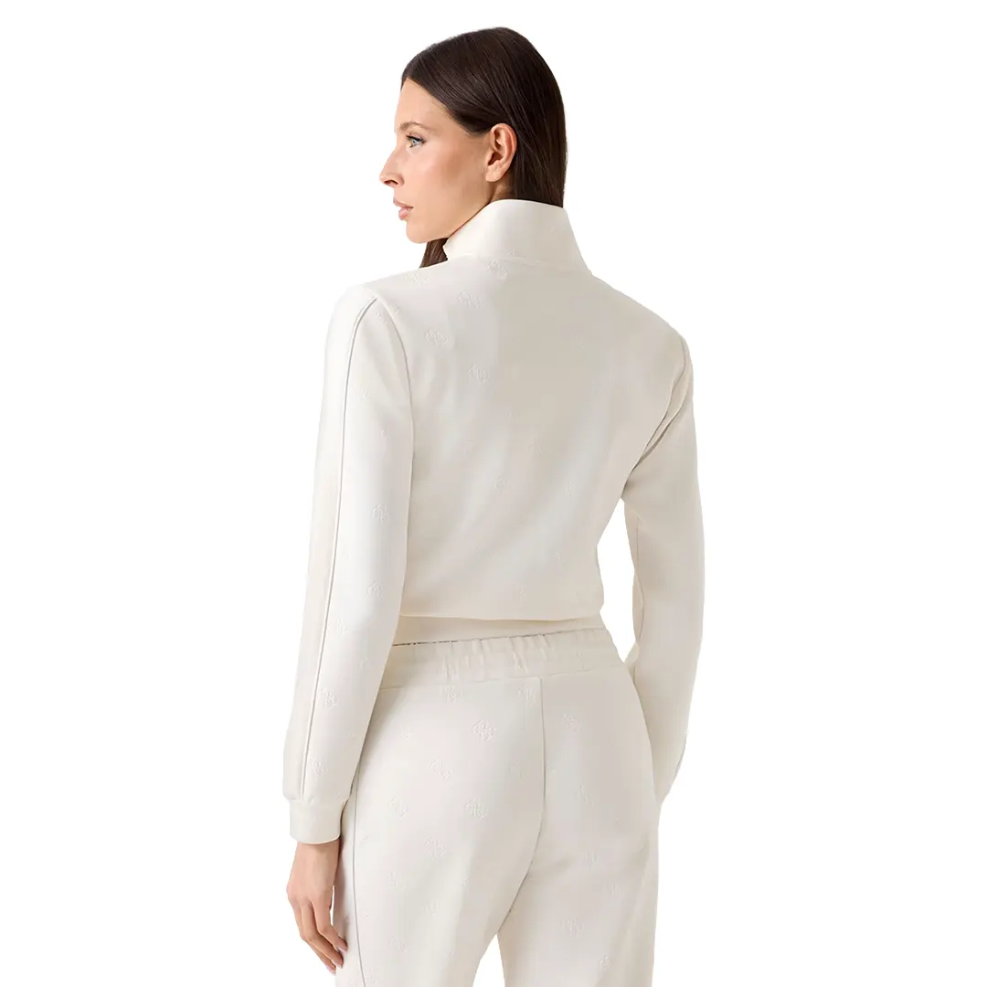 Felpa Zip Donna - Bianco Panna - XS