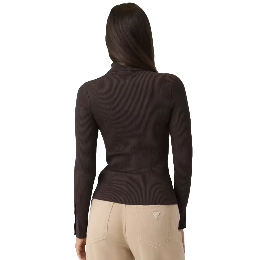 Collo Alto Donna - Marrone - S