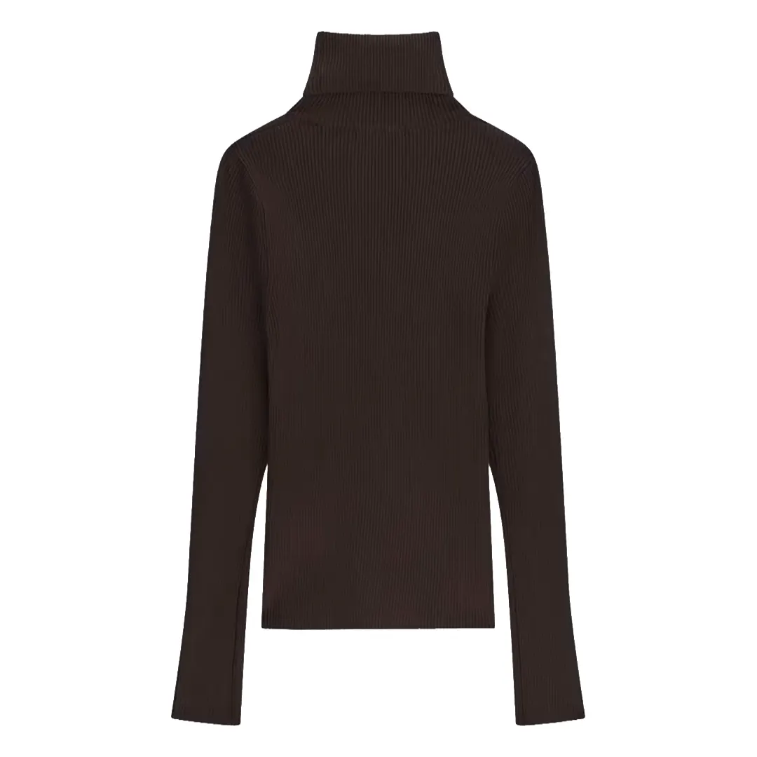 Collo Alto Donna - Marrone - S
