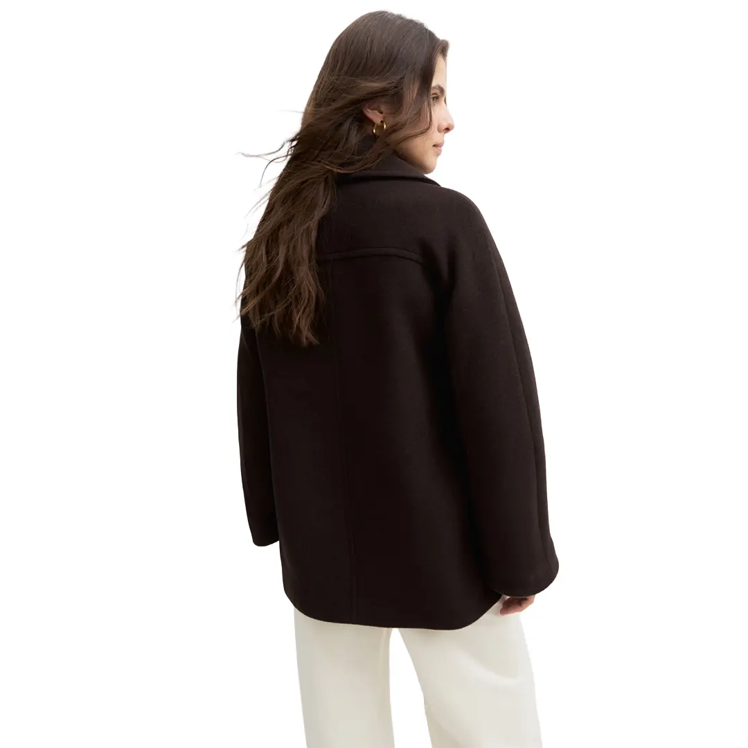 Cappotto Doppiopetto Over Donna - Marrone - 26/40