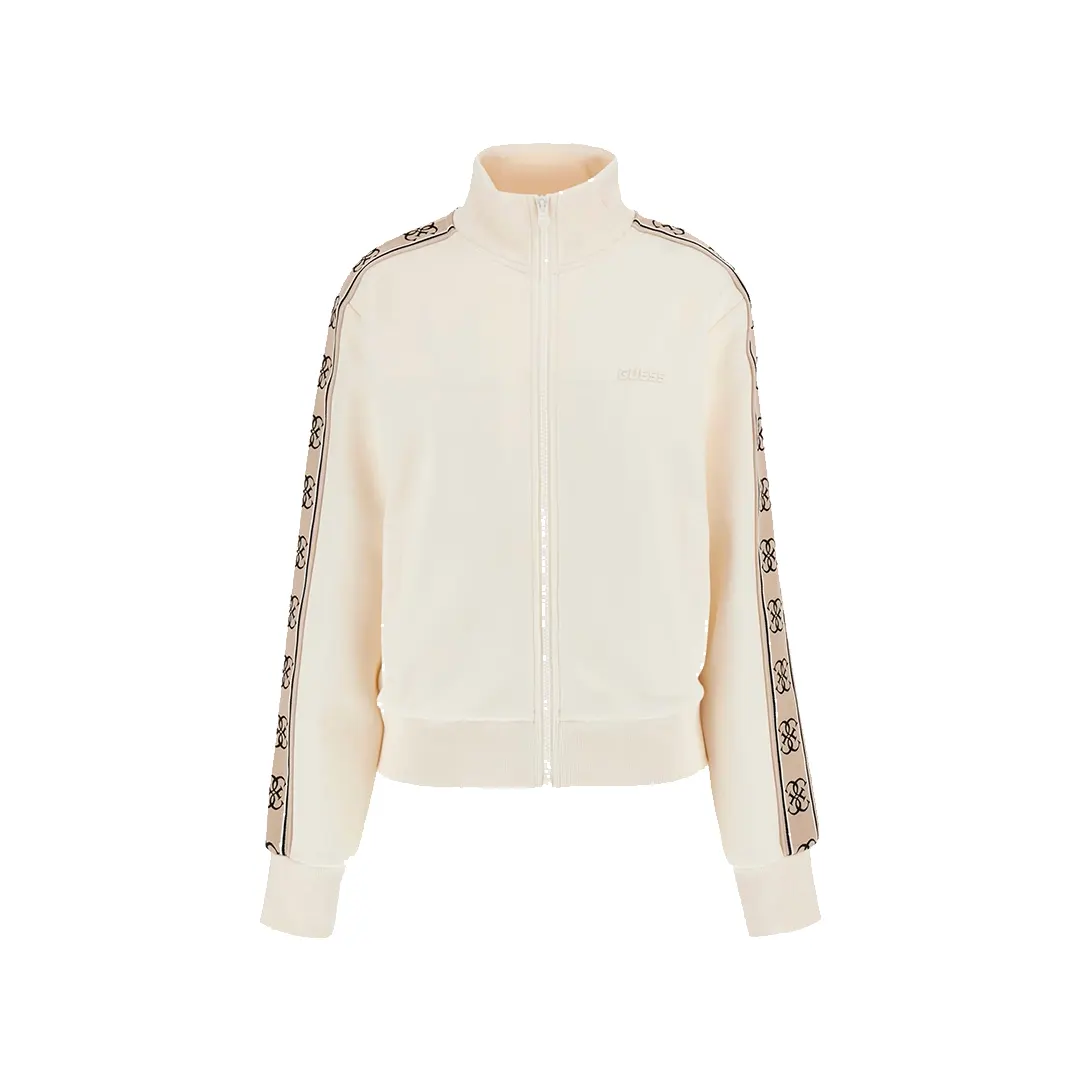 Felpa Zip Donna - Crema - S
