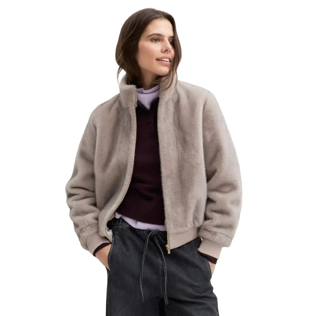 Bomber Pelliccia Donna - Grigio - 28/42