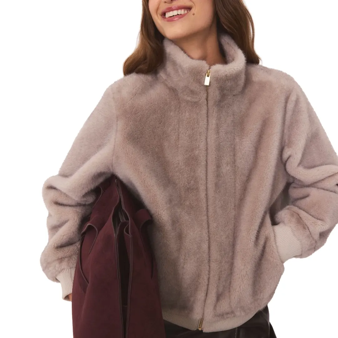 Bomber Pelliccia Donna - Grigio - 28/42