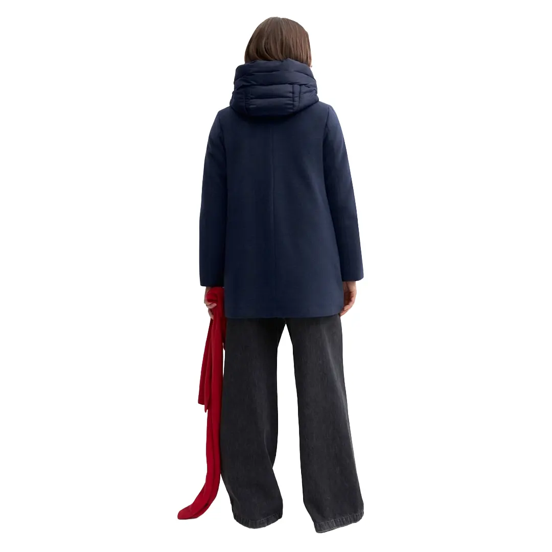 Cappotto Lungo Imbottito Donna - Navy Scuro - 26/40