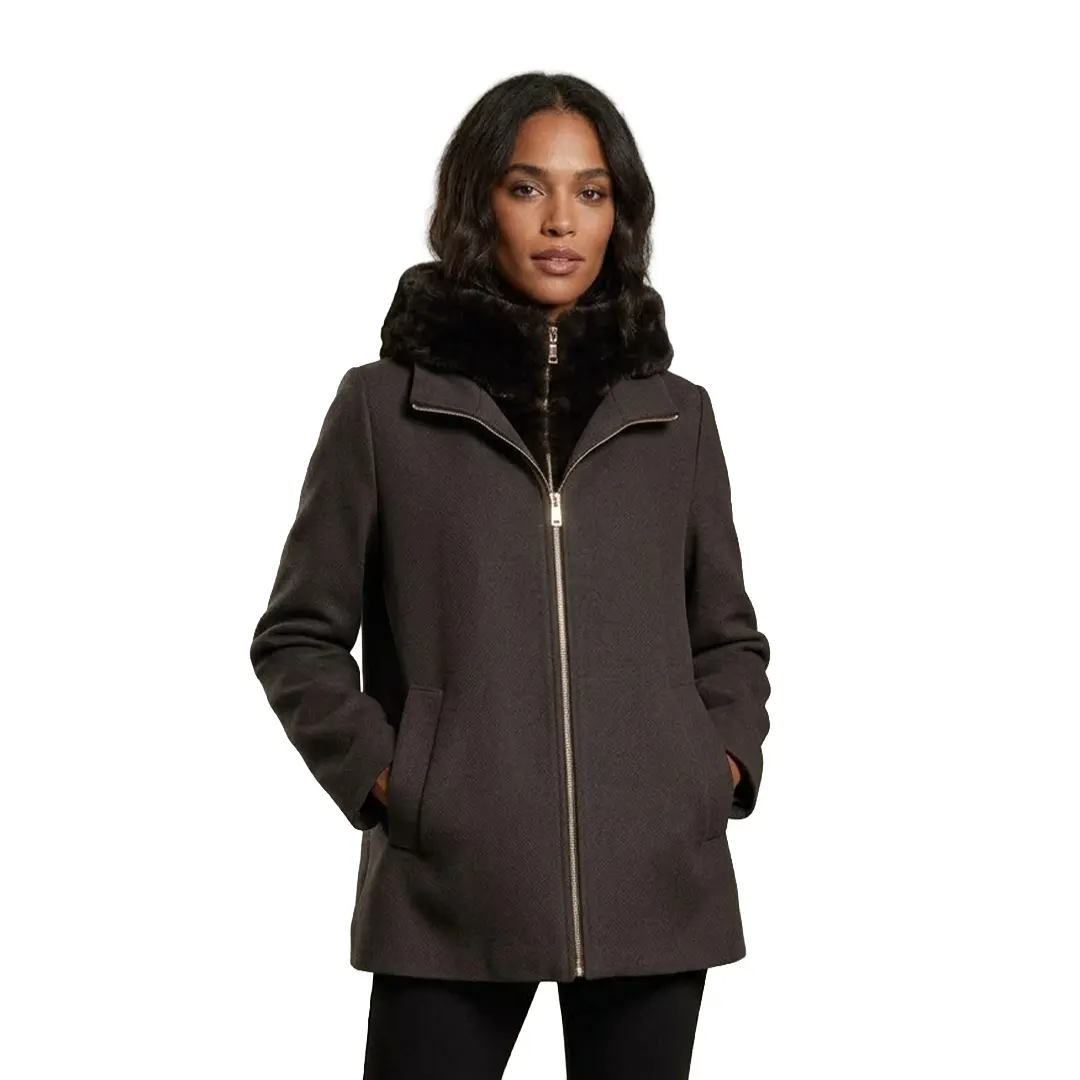Cappotto Imbottito Donna - Marrone - 26/40