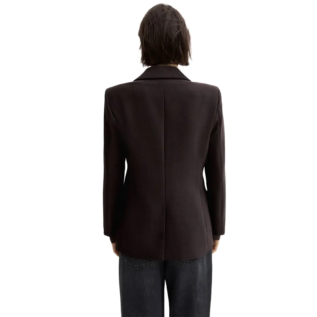 Giacca Ciniglia Doppiopetto Donna - Marrone - 26/40