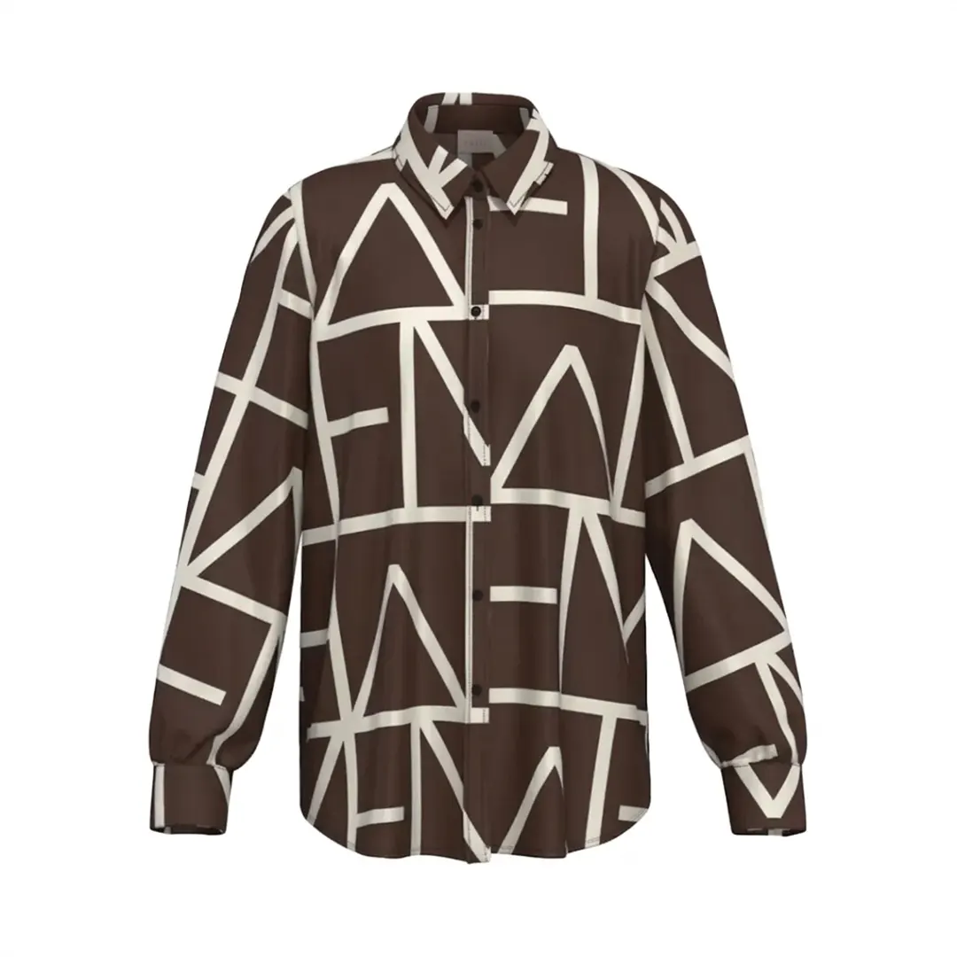Camicia Viscosa Donna - Marrone - 26/40