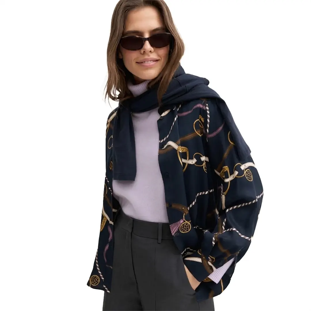 Camicia Viscosa Donna - Navy - 28/42