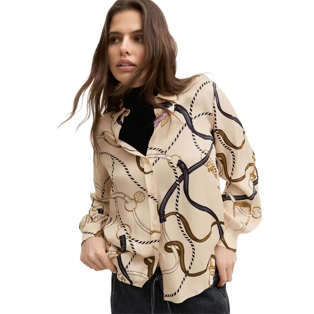 Camicia Viscosa Donna - Beige - 26/40