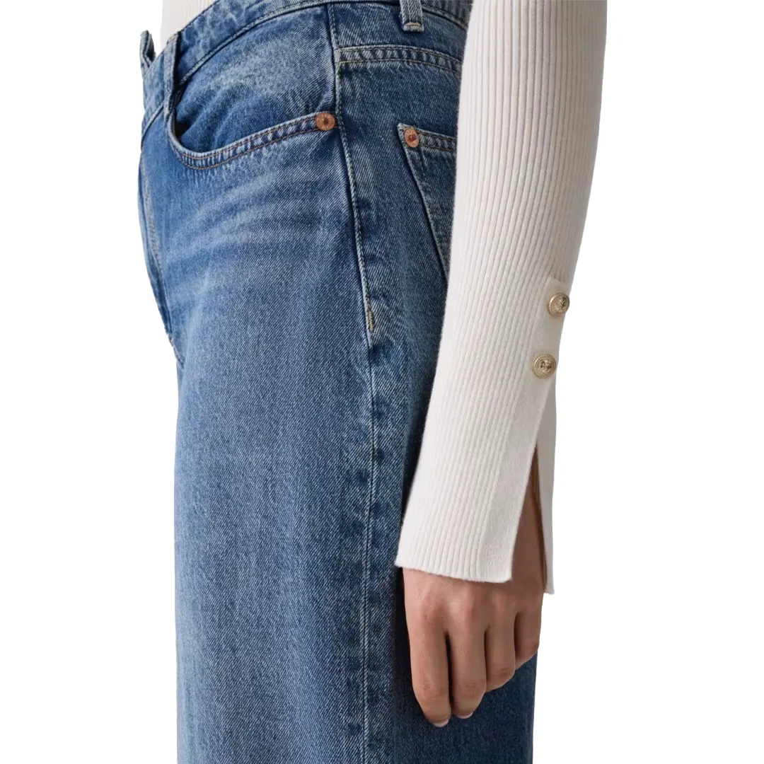 Collo Alto Donna - Panna - XS