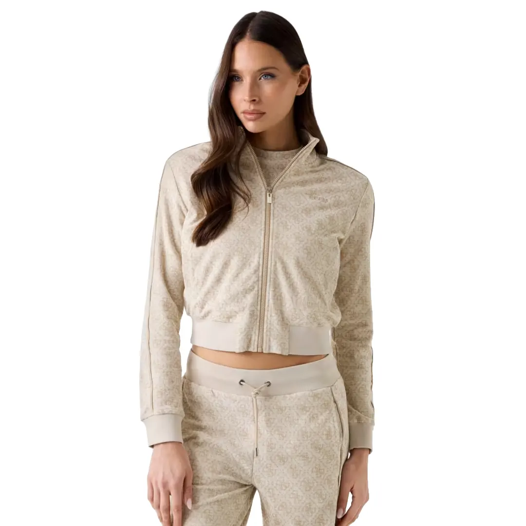 Felpa Zip Donna - Beige - XS