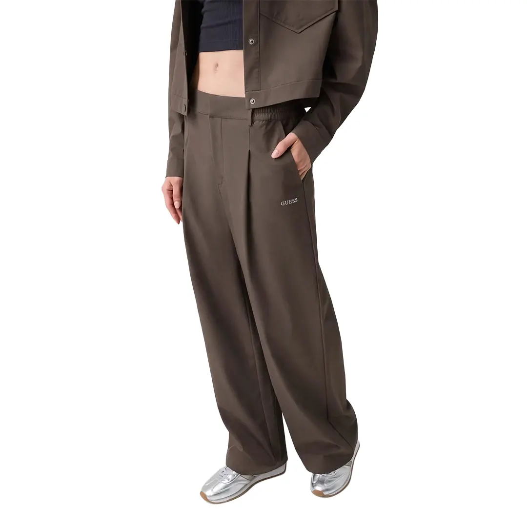 Pantalone Nylon Donna - Marrone - XS