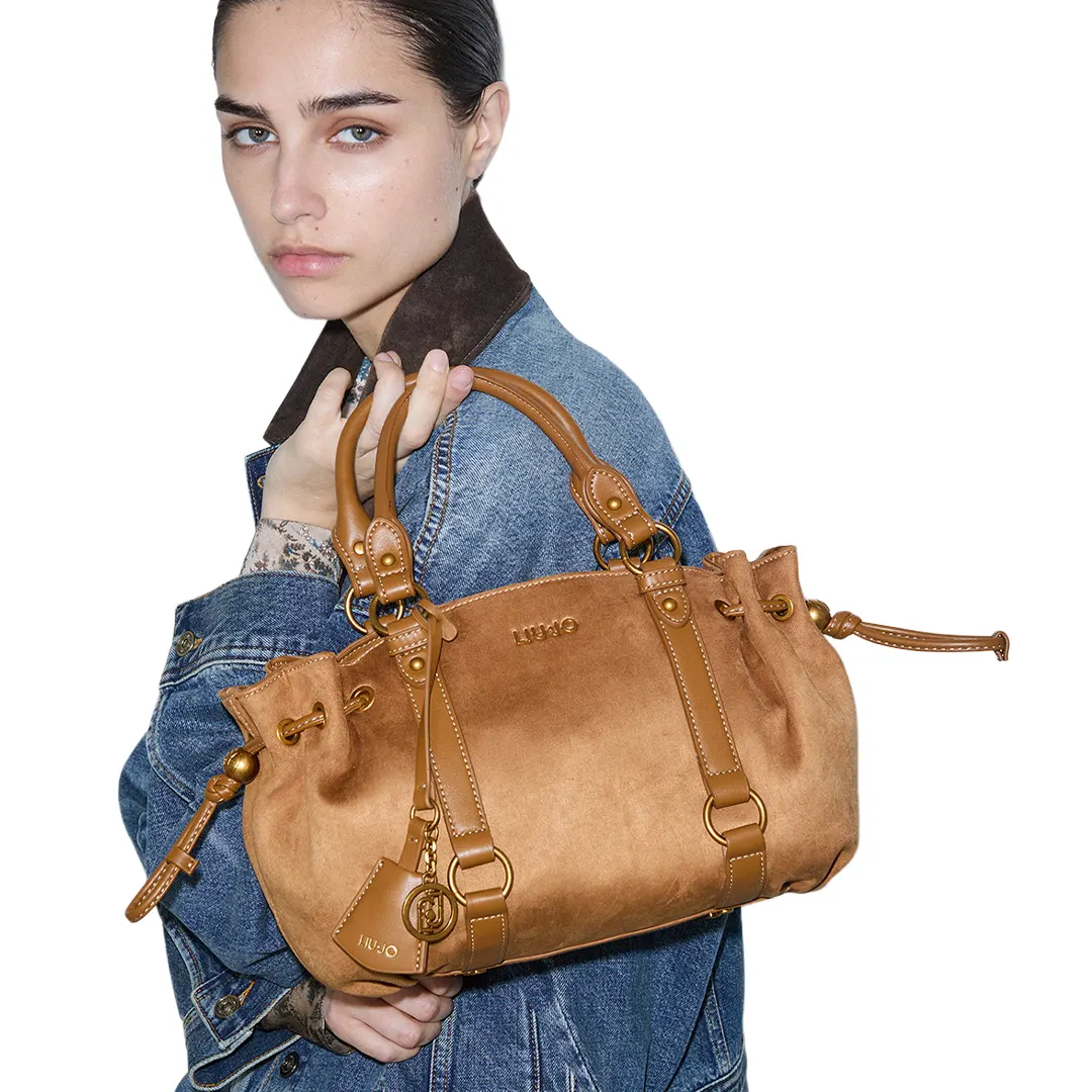 Borsa A Mano - Suede Cammello