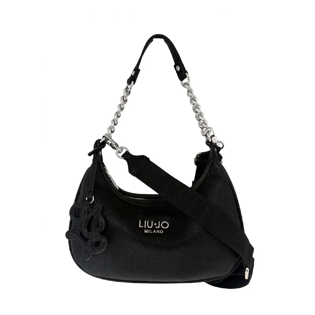 Borsa A Spalla - Nero Argento