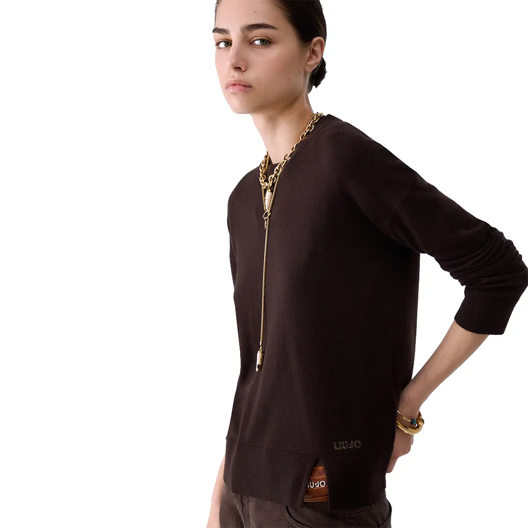 Maglia Girocollo Donna - Mole Brown - XS