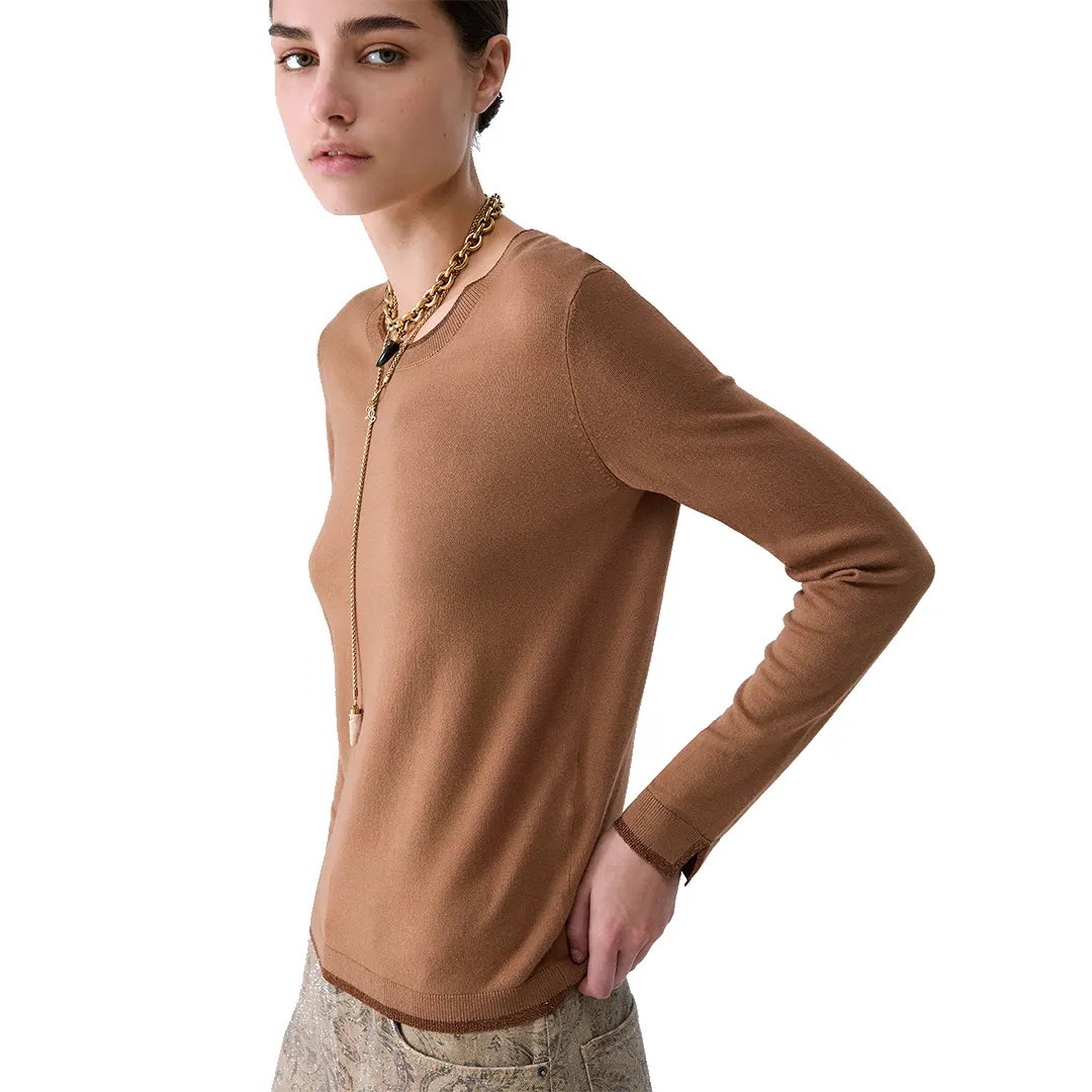 Maglia Girocollo Donna - Cocoa Creme 81020 - XS