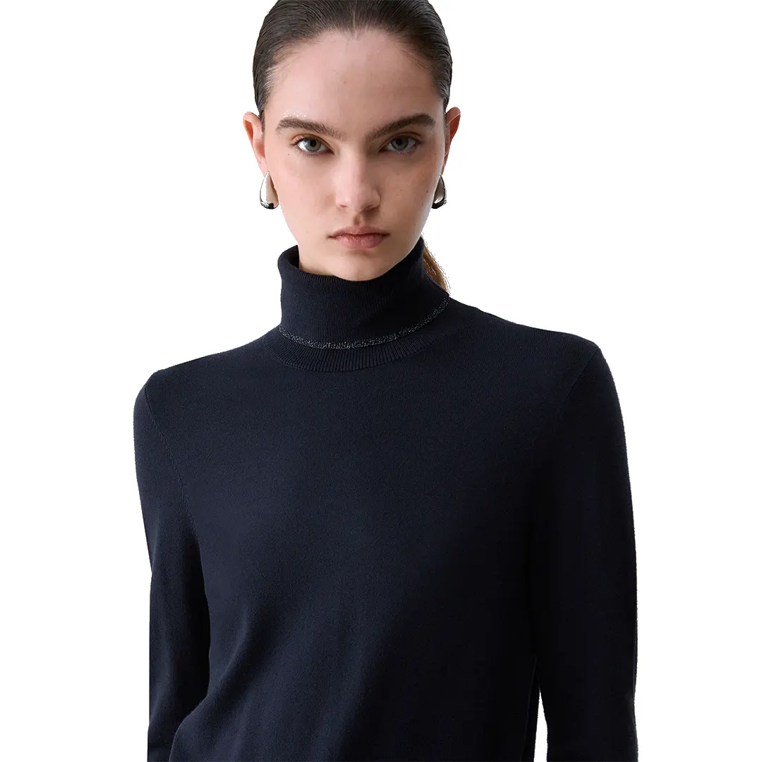 Collo Alto Donna - Navy Nuit Noir 93922 - XS