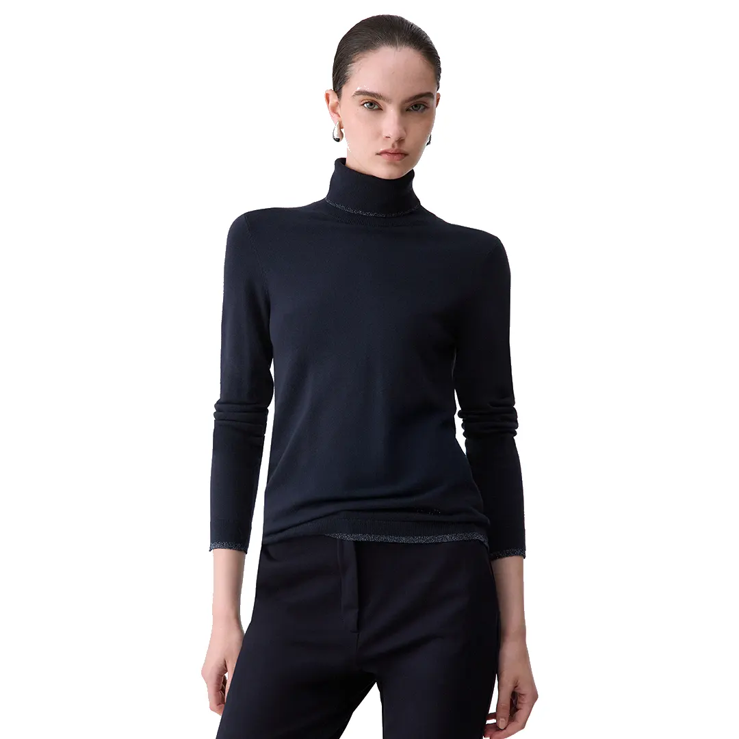 Collo Alto Donna - Navy Nuit Noir 93922 - XS