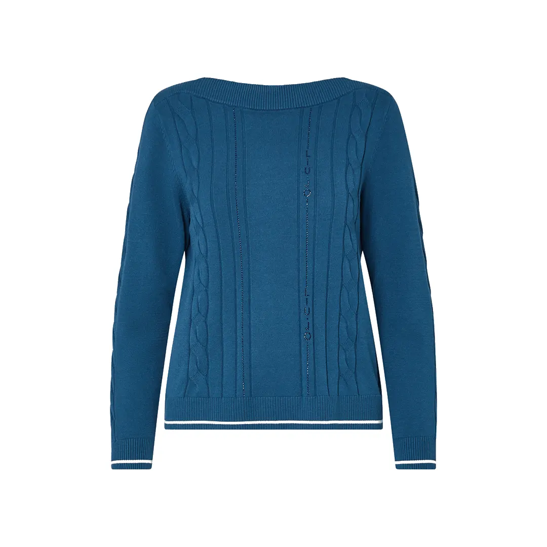 Maglia Scollo Barca Donna - Captain Blue D3075 - S