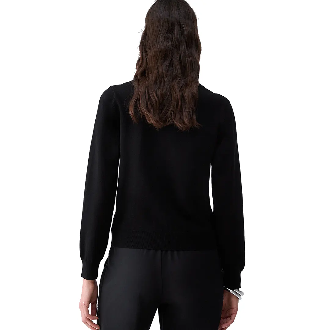 Maglia Girocollo Donna - Nero Monogram L9312 - S